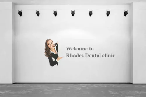 wall print on dental clinic